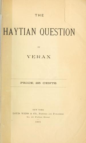 The Haytian question