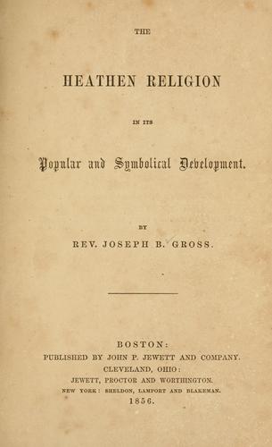 The heathen religion in its popular and symbolical development