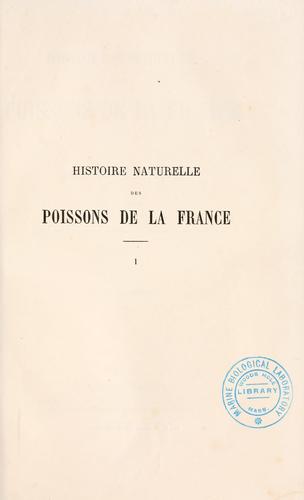 Histoire naturelle des poissons de la France