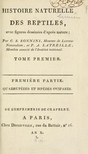 Histoire naturelle des reptiles