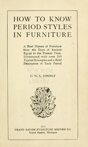 How to know period styles in furniture