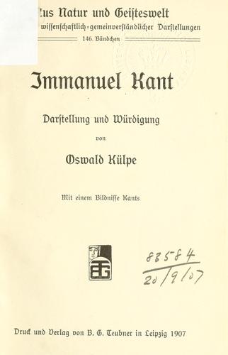Immanuel Kant