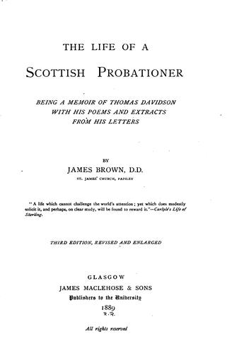 The Life of a Scottish Probationer