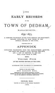 The Early Records of the Town