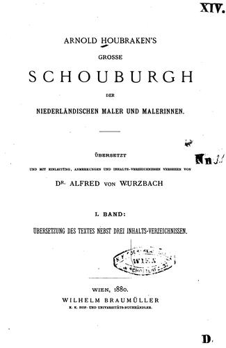 Arnold Houbraken's grosse Schouburgh der niederländischen Maler und Malerinnen