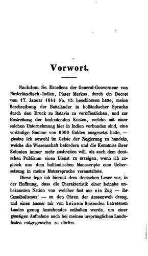 Die Battaländer auf Sumatra: Im Auftrage SR. Excellenz des General-gouverneurs von ..