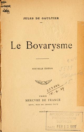 Le bovarysme
