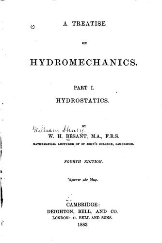 A Treatise on Hydromechanics