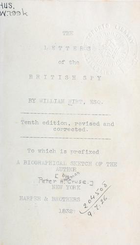 The letters of the British spy