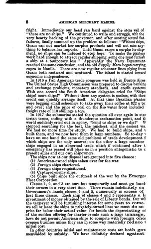 American merchant marine: Letter to the chairman of the Committee on commerce