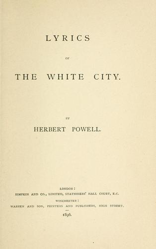 Lyrics of the white city
