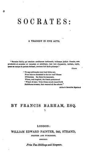 Socrates: A Tragedy in Five Acts