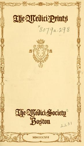 The Medici prints