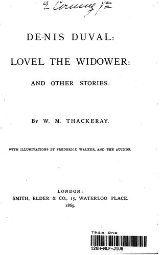 Denis Duval: Lovel the Widower