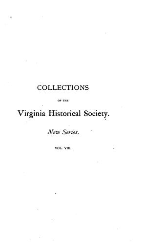 Collections of the Virginia Historical Society