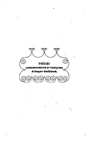 Poésies languedociennes et françaises