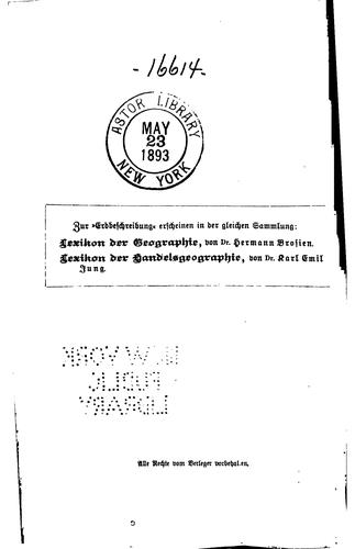 Lexikon der Reisen und Entdeckungen
