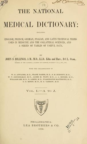 The national medical dictionary