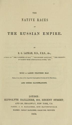 The native races of the Russian Empire