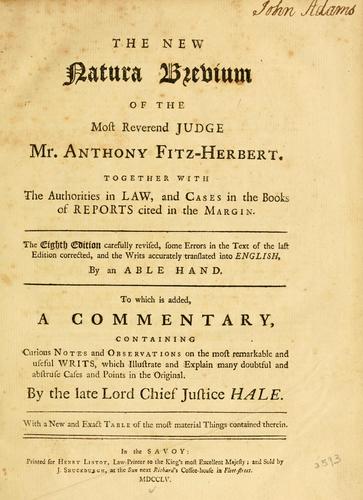The new natura brevium