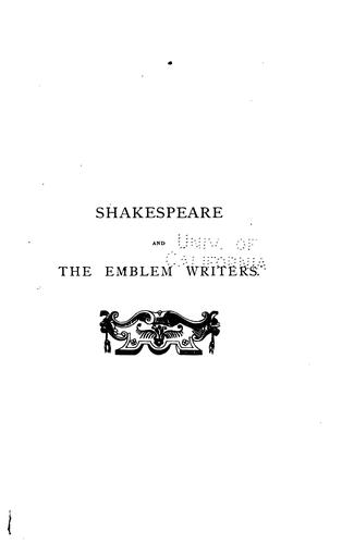 Shakespeare and the emblem writers