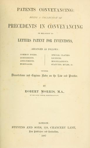 Patents conveyancing