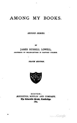 Among My Books: Second Series