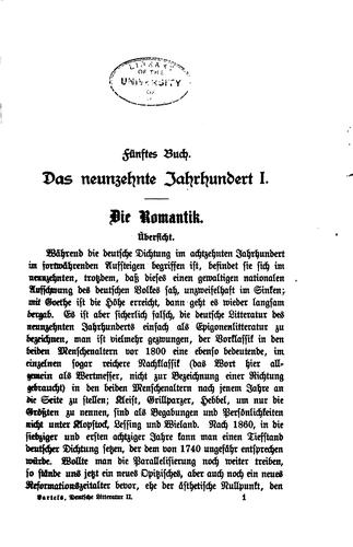 Geschichte der deutschen Litteratur