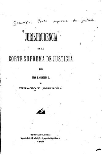 Jurisprudencia de la Corte Suprema de Justicia