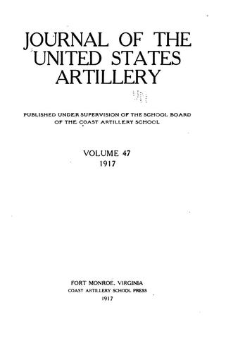 Journal of the United States Artillery