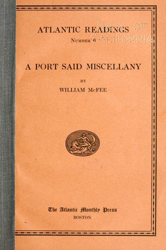 A Port Said miscellany
