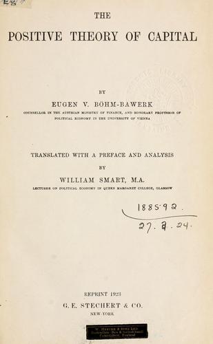 The positive theory of capital