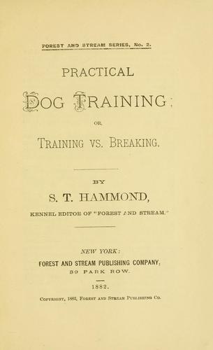 Practical dog training