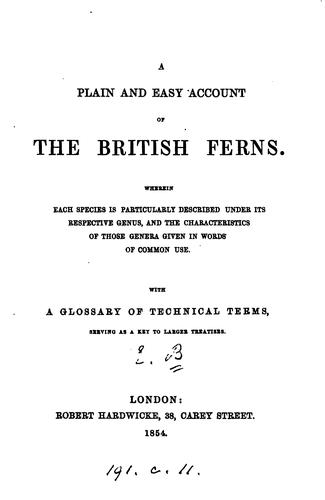 A plain and easy account of the British ferns [signed E.B.]