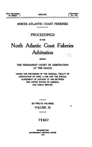 North Atlantic Coast Fisheries: Proceedings in the North Atlantic Coast ..