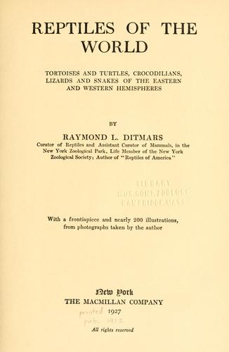 Reptiles of the world