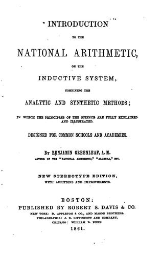 Introduction to The National Arithmetic, on the Inductive System