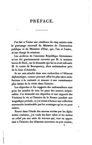 La diplomatie vénitienne: Les princes de l'Europe au XVIe siècle, François Ier, Philippe II ..