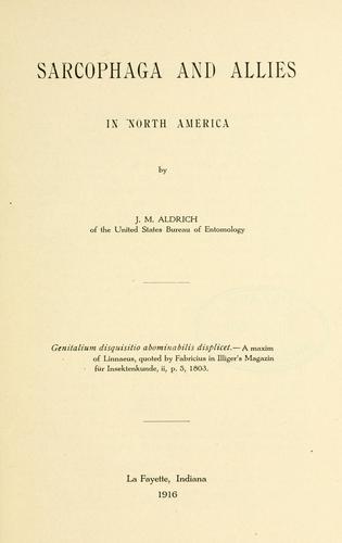 Sarcophaga and allies in North America