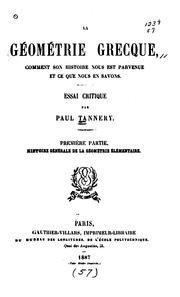 La géométrie grecque: comment son histoire nous est parvenue et ce que nous en savons