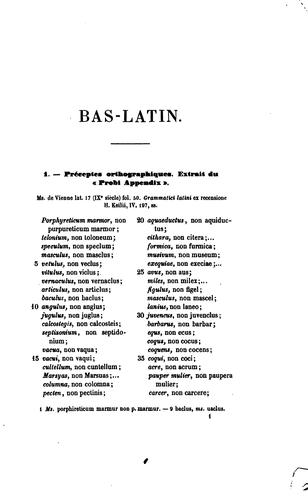 Recueil d'anciens textes bas-latins, provençaux et français