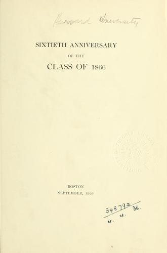 Sixtieth anniversary of the Class of 1866