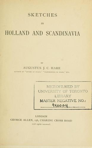 Sketches in Holland and Scandinavia