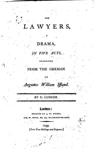 The Lawyers: A Drama in Five Acts