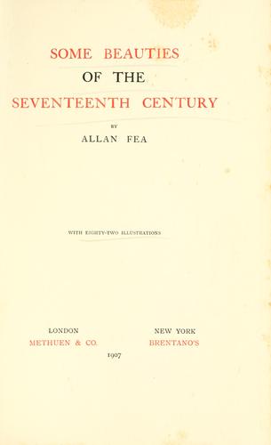 Some beauties of the seventeenth century