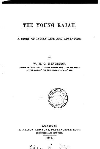 The young rajah: a story of Indian life and adventure