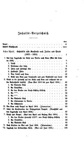 Aus Schinkel's Nachlass: Reisetagebu?cher, Briefe und Aphorismen, mitgetheilt und mit einem ..