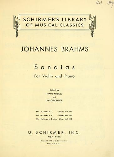 Sonata in A, op. 100