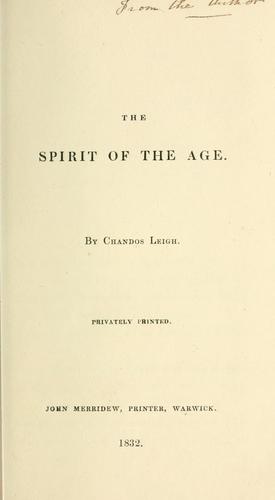 The spirit of the age