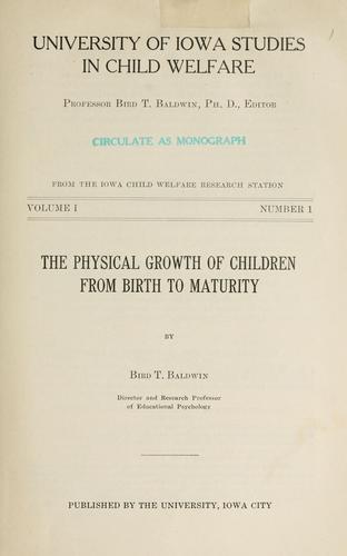 Studies in child welfare
